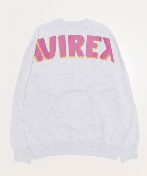 AVIREX（アヴィレックス）の「BIG LOGO CREW NECK SWEAT/ ビッグロゴクルーネックスウェット（スウェット・レディース・その他11/グレー系その他3/グリーン/イエロー・2XL/XL/M/L）」の7枚目の写真