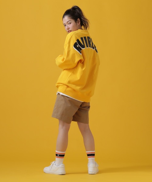 AVIREX（アヴィレックス）の「BIG LOGO CREW NECK SWEAT/ ビッグロゴクルーネックスウェット（スウェット・レディース・その他11/グレー系その他3/グリーン/イエロー・2XL/XL/M/L）」の13枚目の写真
