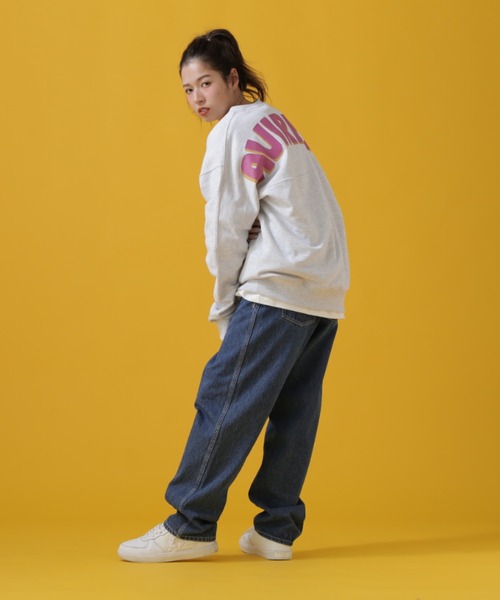 AVIREX（アヴィレックス）の「BIG LOGO CREW NECK SWEAT/ ビッグロゴクルーネックスウェット（スウェット・レディース・その他11/グレー系その他3/グリーン/イエロー・2XL/XL/M/L）」の19枚目の写真