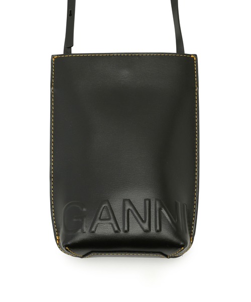 GANNI（ガニー）の「【GANNI】BANNER SMALL CROSSBODY YELLOW STITCH（ショルダーバッグ・レディース・ブラック・FREE）」の10枚目の写真
