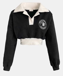 Cozy&Kitsch | Cozy&Kitsch(コージー&キッチ)カラークロップ裏起毛スウェット(スウェット)