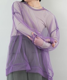 メッシュカットソーロンT chw23s029