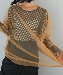メッシュカットソーロンT chw23s029