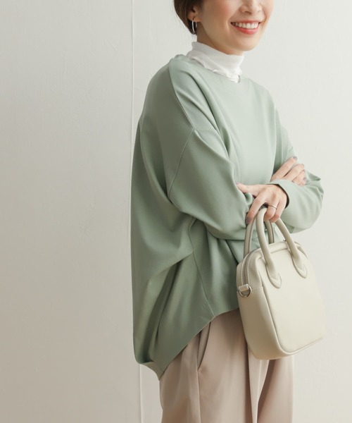 URBAN RESEARCH DOORS（アーバンリサーチドアーズ）の「コットンバックタックプルオーバー（Tシャツ/カットソー・レディース・ミント/パープル/ライトベージュ・MEDIUM）」の7枚目の写真