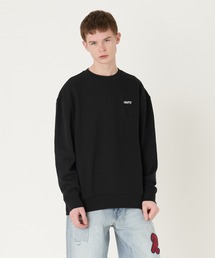 Levi's/リーバイス クルーネック スウェットシャツ ブラック MINERAL BLACK