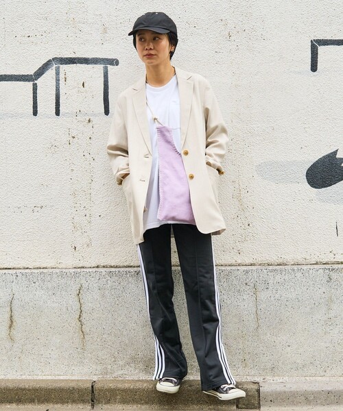 FREAK'S STORE（フリークスストア）の「adidas/アディダス FIREBIRD TRACK PANTS/ファイヤーバードトラックパンツ(ライントラックパンツ)（その他パンツ・レディース・ブラック/グリーン/ワインレッド・X-SMALL/SMALL）」の8枚目の写真