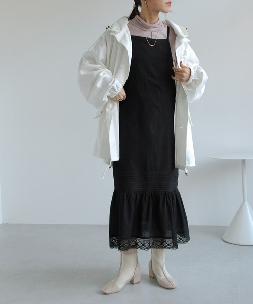 Crisp（クリスプ）の「オーバースノーパーカー（モッズコート・レディース・ブラック/ホワイト/ベージュ・FREE）」の10枚目の写真