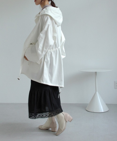 Crisp（クリスプ）の「オーバースノーパーカー（モッズコート・レディース・ブラック/ホワイト/ベージュ・FREE）」の11枚目の写真