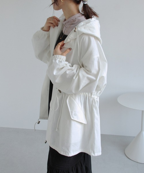 Crisp（クリスプ）の「オーバースノーパーカー（モッズコート・レディース・ブラック/ホワイト/ベージュ・FREE）」の13枚目の写真