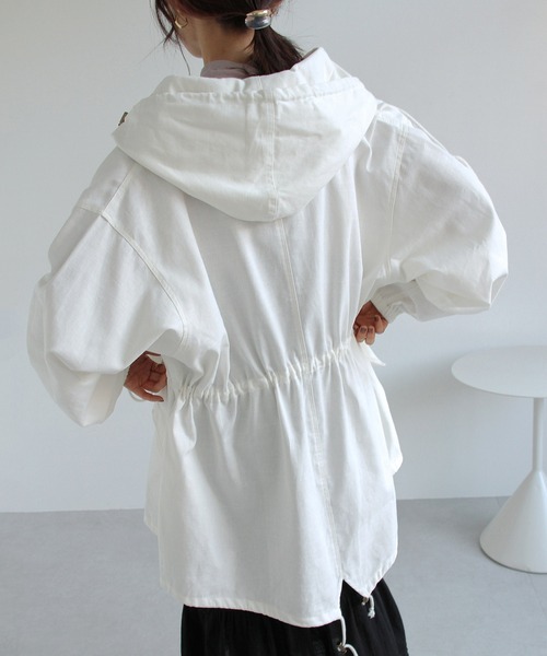 Crisp（クリスプ）の「オーバースノーパーカー（モッズコート・レディース・ブラック/ホワイト/ベージュ・FREE）」の15枚目の写真