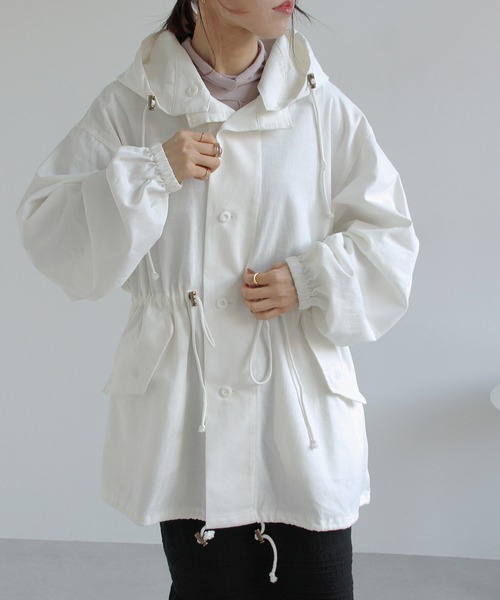 Crisp（クリスプ）の「オーバースノーパーカー（モッズコート・レディース・ブラック/ホワイト/ベージュ・FREE）」の20枚目の写真