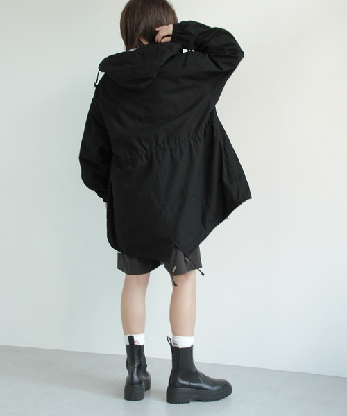 Crisp（クリスプ）の「オーバースノーパーカー（モッズコート・レディース・ブラック/ホワイト/ベージュ・FREE）」の22枚目の写真