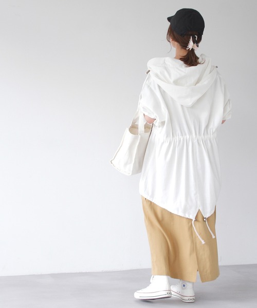 Crisp（クリスプ）の「オーバースノーパーカー（モッズコート・レディース・ブラック/ホワイト/ベージュ・FREE）」の5枚目の写真