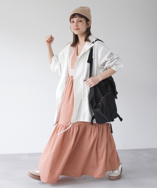 Crisp（クリスプ）の「オーバースノーパーカー（モッズコート・レディース・ブラック/ホワイト/ベージュ・FREE）」の7枚目の写真