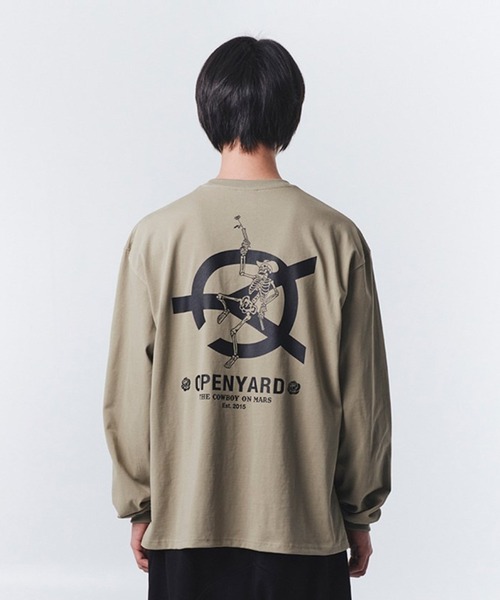 OY(オーワイ)の「『OY/オーワイ』SKULL LOGO LONG SLEEVE/スカルロゴロングスリーブ(Tシャツ/カットソー・メンズ・ブラック/ホワイト/ベージュ・M/L)」の3枚目の写真