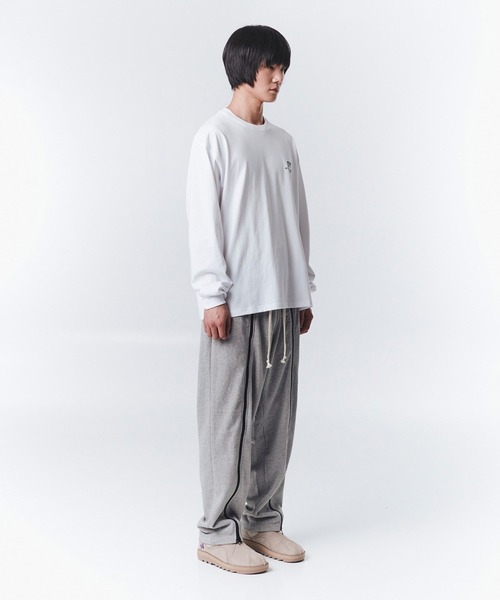 OY(オーワイ)の「『OY/オーワイ』SKULL LOGO LONG SLEEVE/スカルロゴロングスリーブ(Tシャツ/カットソー・メンズ・ブラック/ホワイト/ベージュ・M/L)」の9枚目の写真
