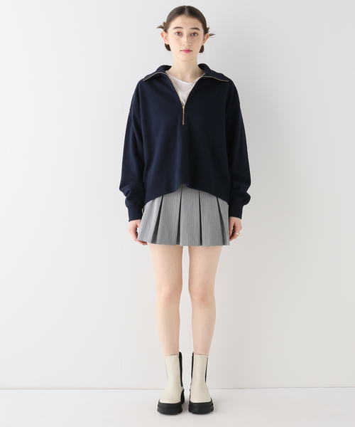 Oriens JOURNAL STANDARD（オリエンス ジャーナルスタンダード）の「ピンストライププリーツミニスカート（スカート・レディース・チャコールグレー/ブラウン・SMALL/MEDIUM）」の15枚目の写真