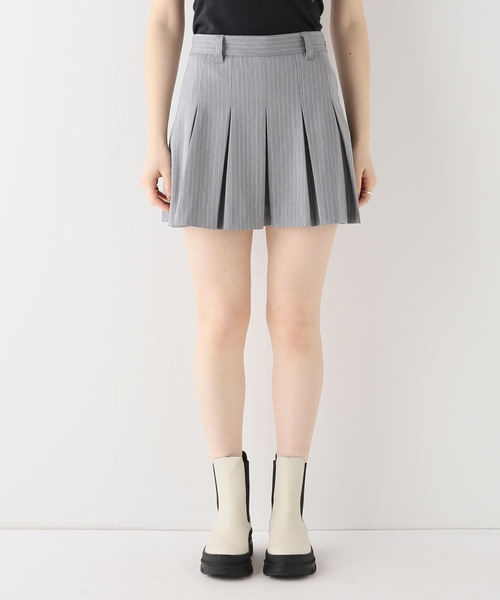 Oriens JOURNAL STANDARD（オリエンス ジャーナルスタンダード）の「ピンストライププリーツミニスカート（スカート・レディース・チャコールグレー/ブラウン・SMALL/MEDIUM）」の19枚目の写真