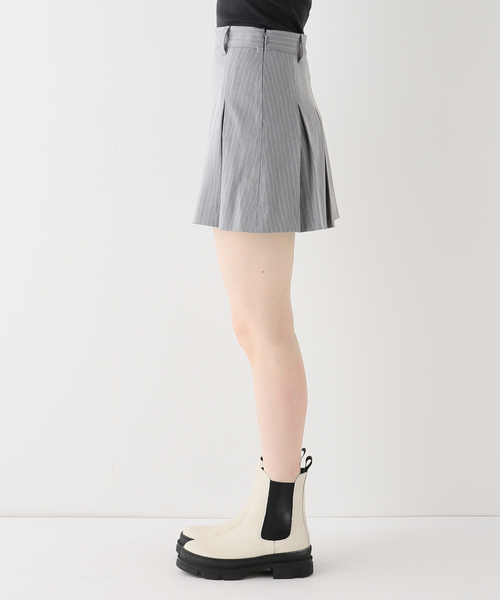 Oriens JOURNAL STANDARD（オリエンス ジャーナルスタンダード）の「ピンストライププリーツミニスカート（スカート・レディース・チャコールグレー/ブラウン・SMALL/MEDIUM）」の13枚目の写真