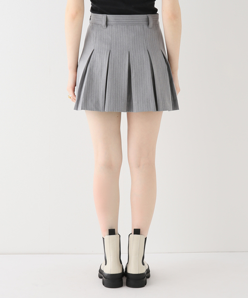 Oriens JOURNAL STANDARD（オリエンス ジャーナルスタンダード）の「ピンストライププリーツミニスカート（スカート・レディース・チャコールグレー/ブラウン・SMALL/MEDIUM）」の16枚目の写真