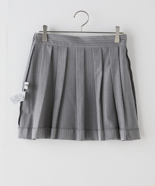 Oriens JOURNAL STANDARD（オリエンス ジャーナルスタンダード）の「ピンストライププリーツミニスカート（スカート・レディース・チャコールグレー/ブラウン・SMALL/MEDIUM）」の17枚目の写真