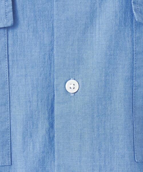 green label relaxing(グリーンレーベルリラクシング)の「コットン シルク ボイル Wパッチポケット シャツ(シャツ/ブラウス・メンズ・ライトブルー/オレンジ/ロイヤルブルー・L/S/M/XL)」の13枚目の写真