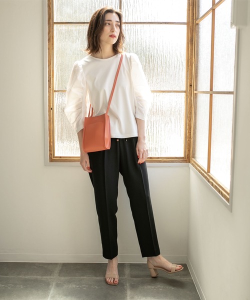 OPAQUE.CLIP(オペークドットクリップ)の「◆≪エマール検証済 洗える≫セットアップ対応 イージーテーパードパンツ【洗濯機洗い可/イージーケア/ストレッチ】(その他パンツ・レディース・レンガ/ベビーピンク/ライトブルー/サンドベージュ/ブラウン系その他5/ブラック/ライトグレー・40/34/42/38/36)」の22枚目の写真