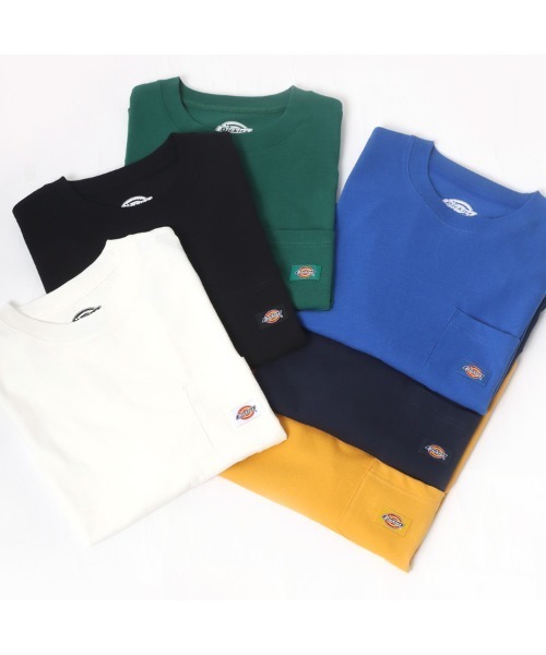 Dickies(ディッキーズ)の「Dickies/ディッキーズ 別注 ワンポイント刺繍 ポケット無地Tシャツ(Tシャツ/カットソー・メンズ・ホワイト系その他3/ブラック系その他3/グリーン系その他2/ブルー系その他2/イエロー系その他/ブルー系その他・M/L/XL)」の11枚目の写真