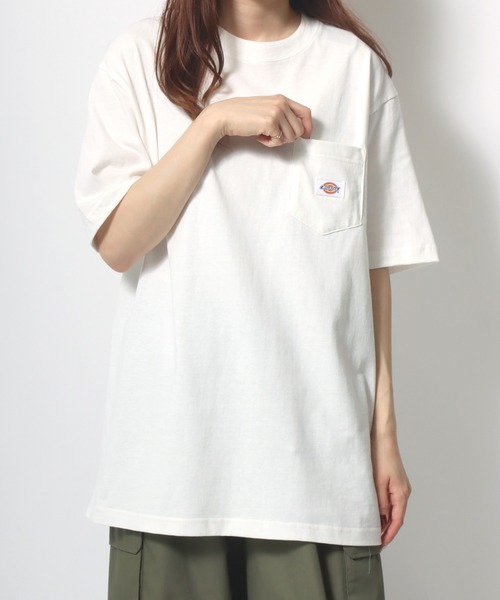 Dickies(ディッキーズ)の「Dickies/ディッキーズ 別注 ワンポイント刺繍 ポケット無地Tシャツ(Tシャツ/カットソー・メンズ・ホワイト系その他3/ブラック系その他3/グリーン系その他2/ブルー系その他2/イエロー系その他/ブルー系その他・M/L/XL)」の15枚目の写真