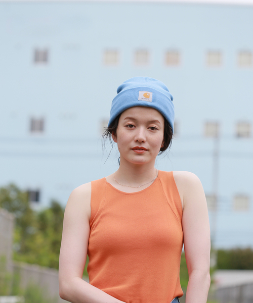 Carhartt(カーハート)の「【CARHARTT/カーハート】SHORT WATCH HAT(STYLE:6 MINIMUM)(ニットキャップ/ビーニー・レディース・ブルー系その他/ブラック/グリーン・FREE)」の7枚目の写真