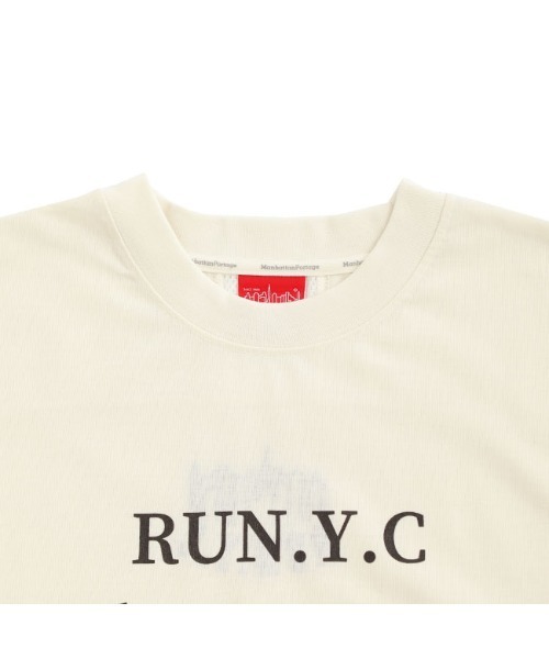 Manhattan Portage(マンハッタンポーテージ)の「RUN S/S Print T-Shirt(Tシャツ/カットソー・メンズ・アイボリー/グレー・MEDIUM/LARGE)」の5枚目の写真