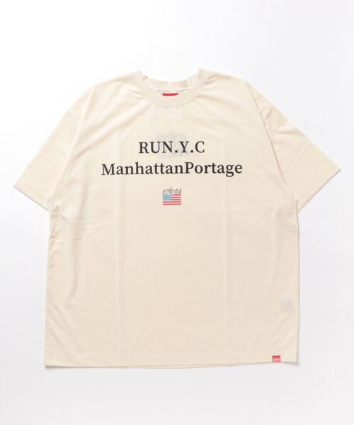 Manhattan Portage(マンハッタンポーテージ)の「RUN S/S Print T-Shirt(Tシャツ/カットソー・メンズ・アイボリー/グレー・MEDIUM/LARGE)」の11枚目の写真
