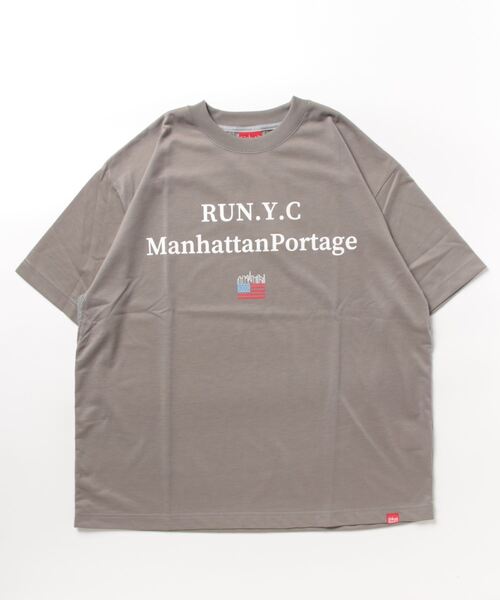 Manhattan Portage(マンハッタンポーテージ)の「RUN S/S Print T-Shirt(Tシャツ/カットソー・メンズ・アイボリー/グレー・MEDIUM/LARGE)」の12枚目の写真