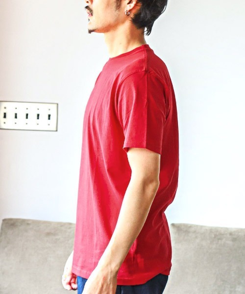 LUXSTYLE(ラグスタイル)の「バックロゴプリント半袖Tシャツ(Tシャツ/カットソー・メンズ・ホワイト/ブラック/レッド・M/XL/L)」の5枚目の写真