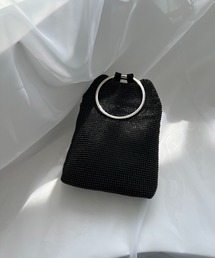 Dorry Doll | 2wayリングハンドルラインストーンパーティーバッグ(ハンドバッグ)