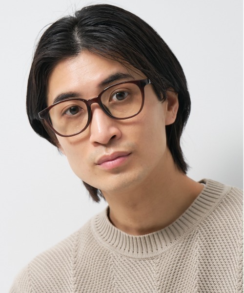 Zoff（ゾフ）の「【Web限定】ウェリントン型 クリアレンズサングラス｜紫外線対策｜紫外線100%カットクリアサングラス（サングラス・レディース・ブラック/ブラウン・FREE）」の14枚目の写真