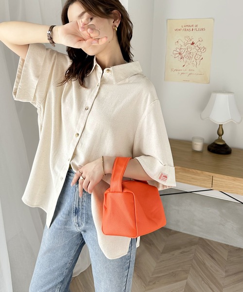 Java（ジャバ）の「《JaVaジャバ 別注》大人ナチュラル。ビッグカフスオーバーシャツ（シャツ/ブラウス・レディース・アイボリー/インディゴブルー・X-LARGE/SMALL/MEDIUM/LARGE）」の9枚目の写真