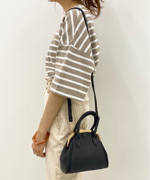 apres jour（アプレジュール）の「【apres jour×ARIAZ】がま口ショルダーバッグ（ショルダーバッグ・レディース・アイボリー/ブラック・FREE）」の5枚目の写真