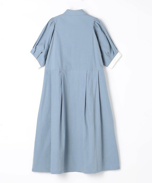 179/WG（イチナナキュウダブルジー）の「ドルマンスリーブシャツワンピース（ワンピース・レディース・ブラック/ブルー/グレー/オフホワイト・MEDIUM）」の8枚目の写真