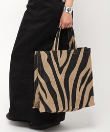 【MAISON BENGAL/メゾンベンガル】ゼブラプリントトートBAG