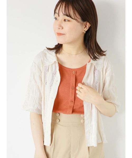 ehka sopo（エヘカソポ）の「総レースブラウス（シャツ/ブラウス・レディース・ベージュ/キナリ/オフホワイト・F）」の3枚目の写真