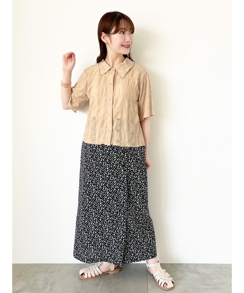 ehka sopo（エヘカソポ）の「総レースブラウス（シャツ/ブラウス・レディース・ベージュ/キナリ/オフホワイト・F）」の9枚目の写真