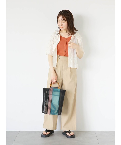 ehka sopo（エヘカソポ）の「総レースブラウス（シャツ/ブラウス・レディース・ベージュ/キナリ/オフホワイト・F）」の12枚目の写真