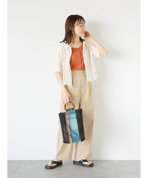 ehka sopo（エヘカソポ）の「総レースブラウス（シャツ/ブラウス・レディース・ベージュ/キナリ/オフホワイト・F）」の13枚目の写真