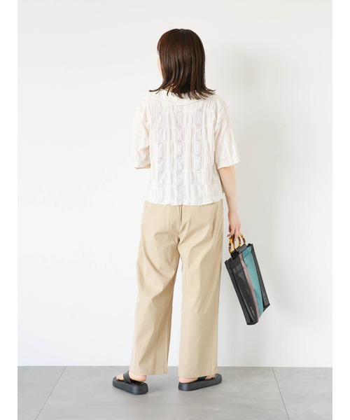 ehka sopo（エヘカソポ）の「総レースブラウス（シャツ/ブラウス・レディース・ベージュ/キナリ/オフホワイト・F）」の15枚目の写真