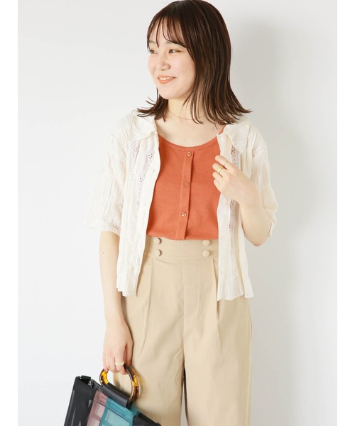 ehka sopo（エヘカソポ）の「総レースブラウス（シャツ/ブラウス・レディース・ベージュ/キナリ/オフホワイト・F）」の17枚目の写真