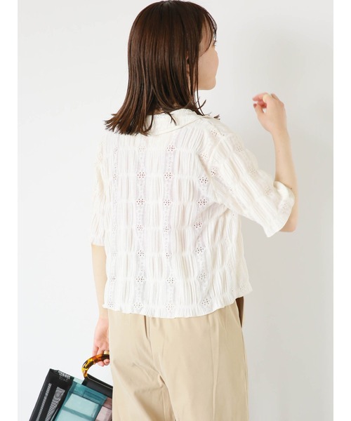ehka sopo（エヘカソポ）の「総レースブラウス（シャツ/ブラウス・レディース・ベージュ/キナリ/オフホワイト・F）」の20枚目の写真