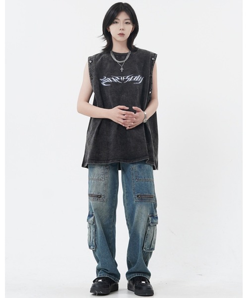 tシャツ A'GEM/9 × .kom「ARULE/アルール」袖脱着半袖カットソー レディース メンズ A'GEM/9 × .kom『ARULE/アルール』袖脱着半袖カットソー（T