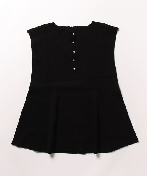 coca（coca）（コカ）の「【WEB限定セール】バックパールペプラムニットタンクトップ（タンクトップ・レディース・レッド/グレー/ブラック/ライトベージュ・M/L）」の5枚目の写真