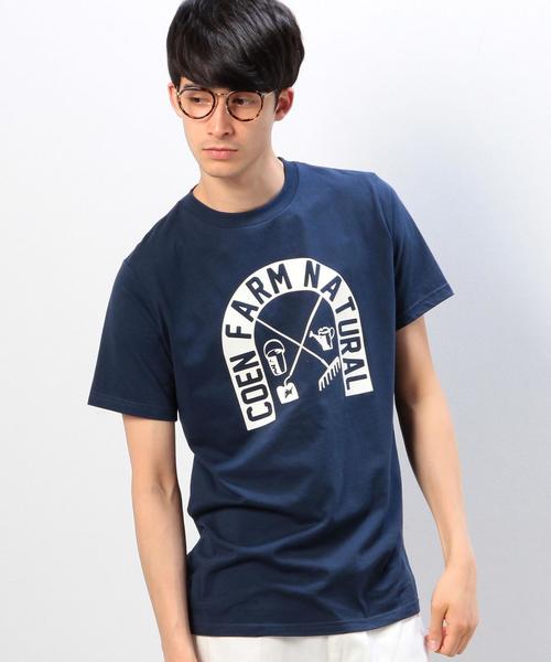 coen(コーエン)の「トランスドライプリントTシャツ(Tシャツ/カットソー・メンズ・ホワイト/ネイビー/その他1・SMALL/MEDIUM/LARGE/X-LARGE)」の1枚目の写真